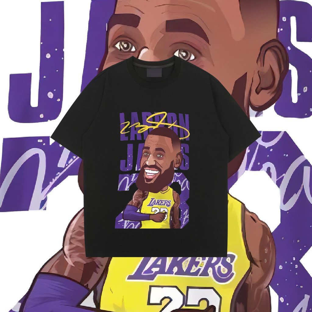 เสื้อยืดแขนสั้น LeBron James ระบายอากาศ