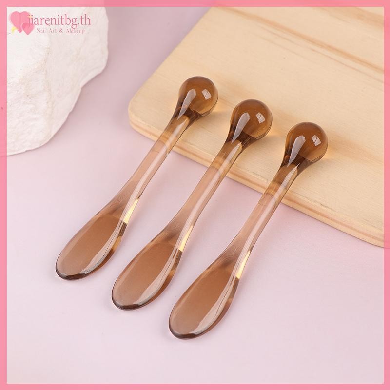 RENBG 1/3pcs อะคริลิคไม้พายเครื่องสําอาง Scoop กล่อง Face ครีมหน้ากากโคลนผสมช้อนเครื่องมือความงามดูดซับ Roller Facial Applicator TH - รูปที่ 6