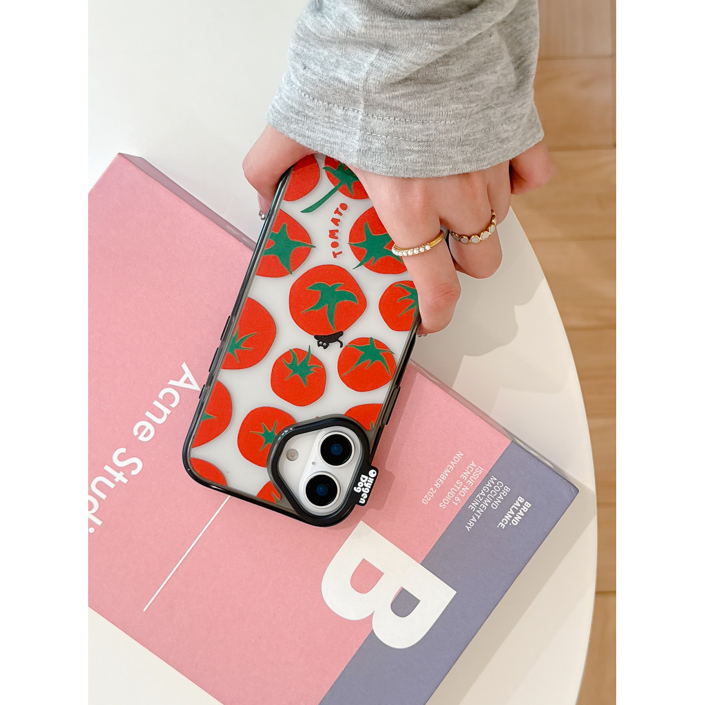 Oxygendog case เคสไอโฟน ลาย หมี มะเขือเทศ For iPhone 17ProMax 17Pro 17 16ProMax 16 15ProMax 15 14 13 รูปที่ 3