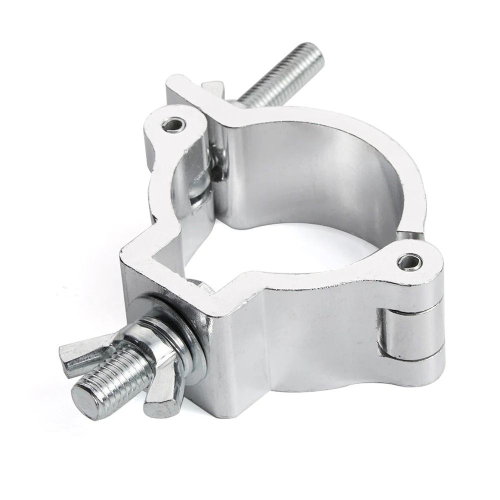 1 ชิ้นอลูมิเนียมไฟเวที Truss Clamp Quick Release คลิปวงเล็บ DJ Light Clamps เงิน 18-21 มิลลิเมตร 38-52 มิลลิเมตรโคมไฟตะขอแขวน