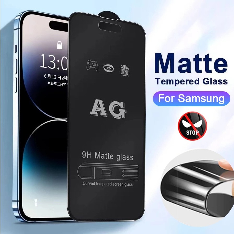 For Samsung A57 A37 A27 A17 A07 A56 A36 S26 A56 A55 5G A06 A05s A23 A32 A54 A07 A16 A34 A15 ฟิมล์กระจกด้าน แบบเต็มจอ
