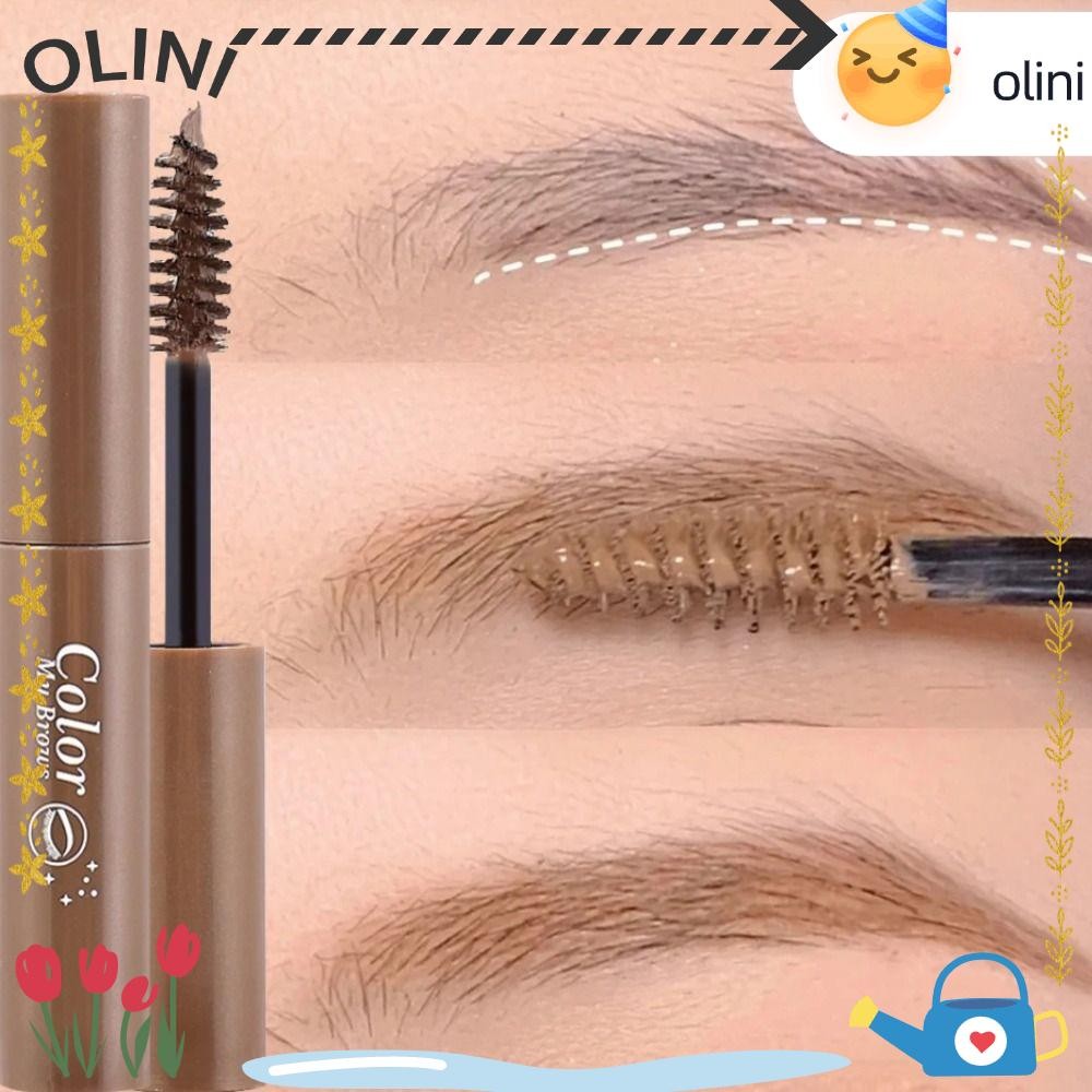 OLINI Eyebrow Enhancer Cream, ไม่ซีดจางติดทนนาน Liquid Dyeing Eyebrow Cream, สีน้ําตาลกันน้ํา Natural Brow Tattoo ผู้หญิง
