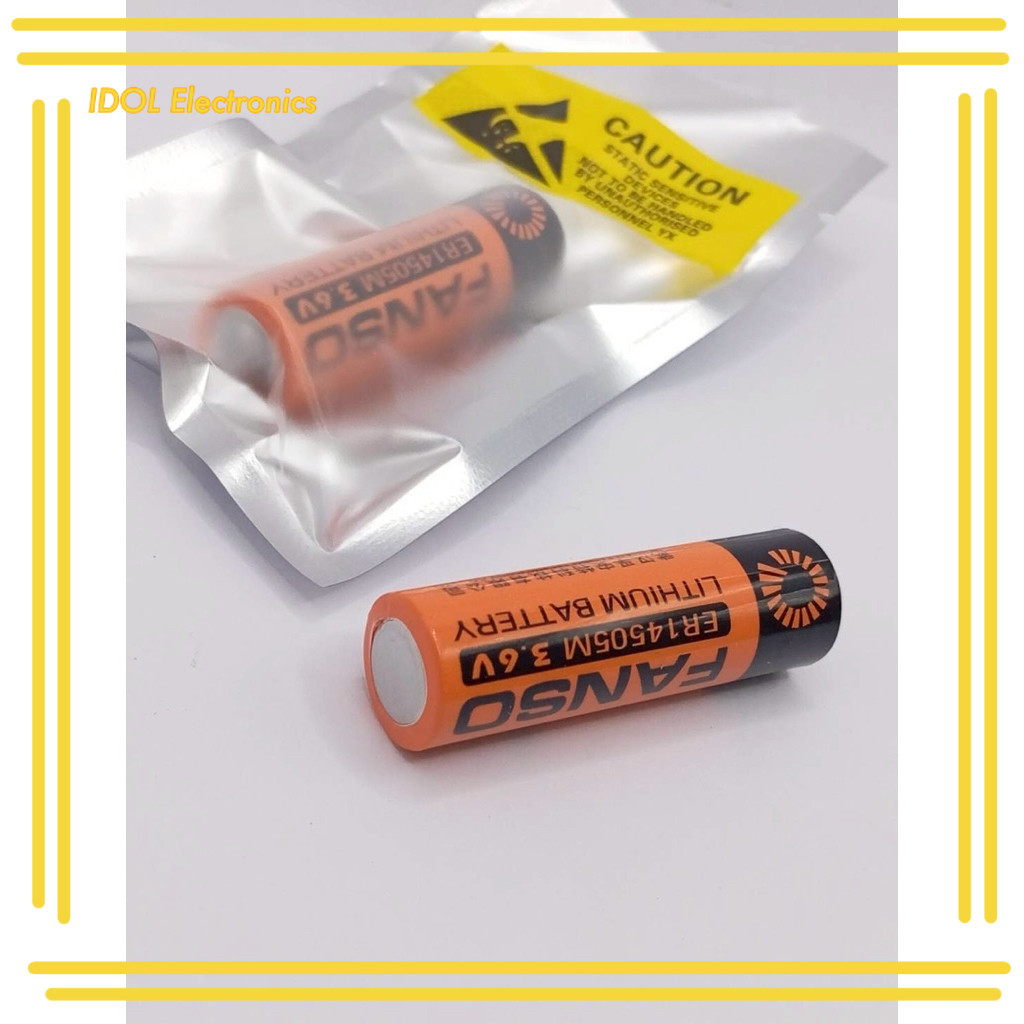 ราคาถูก! ER14505 FANSO ER14505M 3.6V LITHIUM BATTERY แบตเตอรี่สินค้าถ่ายจากงานจริงของทางร้าน