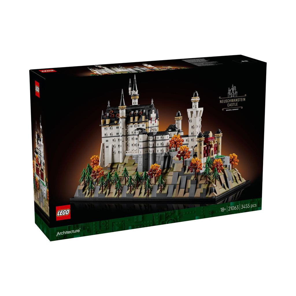 LEGO 21063 Architecture Neuschwanstein Castle Budgeling Kit (3455 ชิ้น)