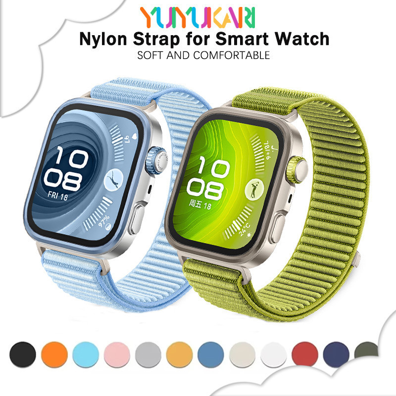 สายรัดไนลอนหลองกีฬาสำหรับ for Huawei Watch Fit 4/4 Pro/3 สายรัดข้อมือเปลี่ยนสำหรับ for Smartwatch Huawei Fit 4/4 Pro/3