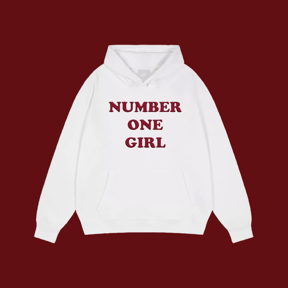 KPOP BLACKPINK ROSE ROSIE Merch Hoodie Unisex NUMBER ONE GIRL Vintage พิมพ์ Hoodie ผ้าฝ้าย 100% COD