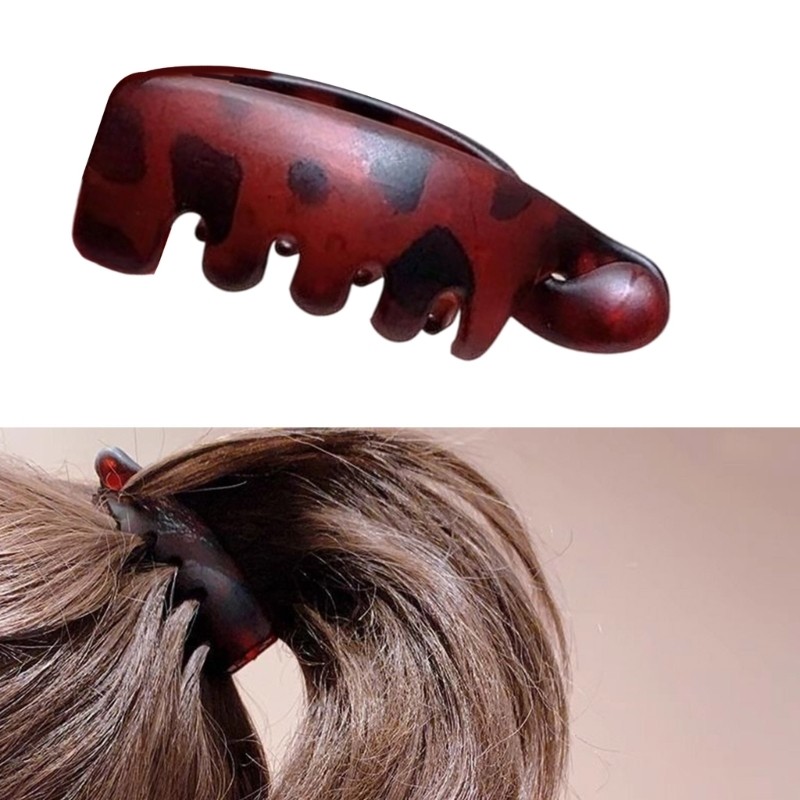 Cozy Stylish Frosted Claw Clip Secure Grip Hair Clamp เครื่องมือจัดแต่งทรงผมบางและละเอียด