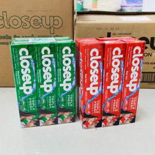 [6หลอด] ยาสีฟัน โคลสอัพ 160กรัม หอมสดชื่นยาวนาน 12 ชั่วโมง C…