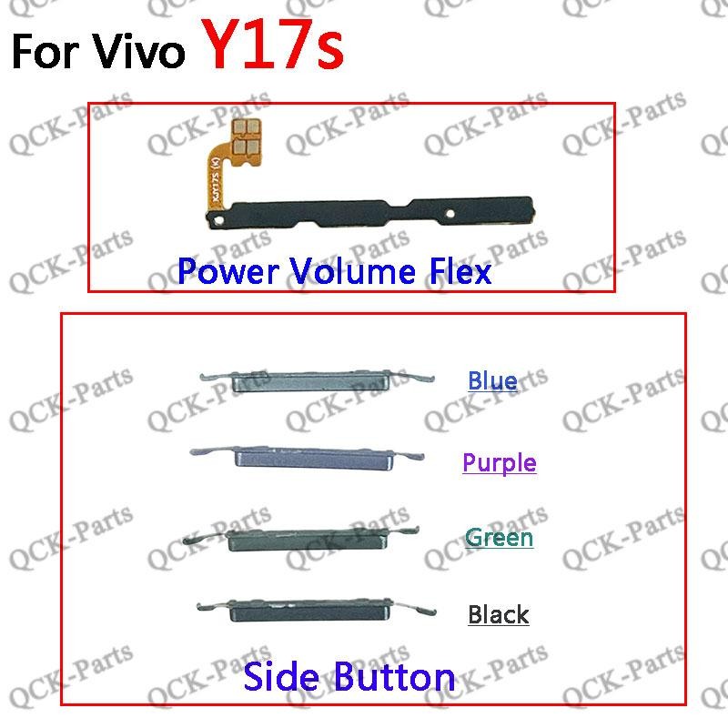 สําหรับVivo Y17Sปุ่มเปิดปิดปุ่มสวิทช์ด้านข้างKey Volume Up Down Flexสายโทรศัพท์มือถือPart