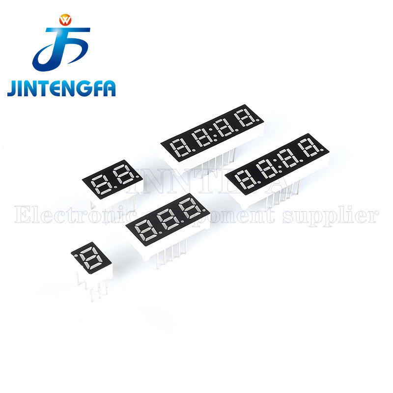 5PCS 0.28 0.36 0.4 0.56 นิ้วหลอดดิจิตอล Common Anode ทั่วไป Cathode สีแดง 1 2 3 4 บิตหลอดดิจิตอลสีแดงจอแสดงผล LED 7 ส่วน
