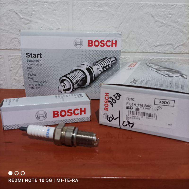 BOSCH ORIGINAL D8EA X5DC หัวเทียน honda megapro cb gl pro เสือ scorpio หัวเทียนแข่ง Bosch ดั้งเดิม