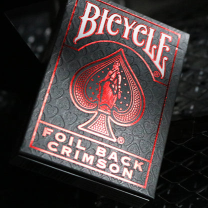 Bicycle Rider Back Crimson Luxe Red Playing Cards [จัดส่งภายใน 2 วัน!]