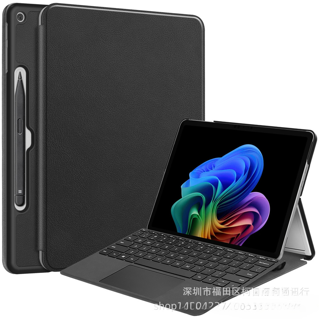 สําหรับ Microsoft Surface Pro 12 นิ้ว 2025 Custer Case Ultra-Thin PU-Leather Hard Shell สําหรับ Surf