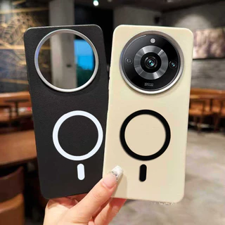สําหรับ Realme 11 Pro / Realme 11 Pro Plus ฝาครอบป้องกันลายหนังพร้อมสติ๊กเกอร์แม่เหล็ก