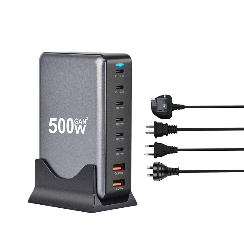 GaN Fast Charging Desktop Charge Station พร้อมหลายพอร์ตเอาต์พุตสูง 600W/500W/440W/320W/268W/240W