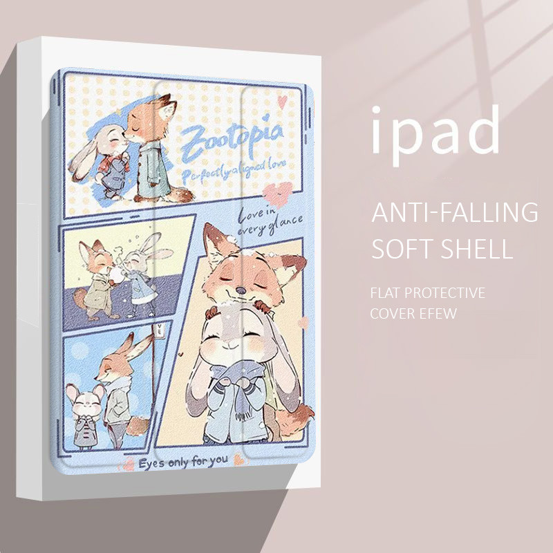 Zootopia case iPad air7 air4/5/6 10.2 gen7/8/9 mini4/5/6/7 8 case iPad new pro11 pro12.9 pro13 gen10 gen11 A16 air 11 Disney case - รูปที่ 5