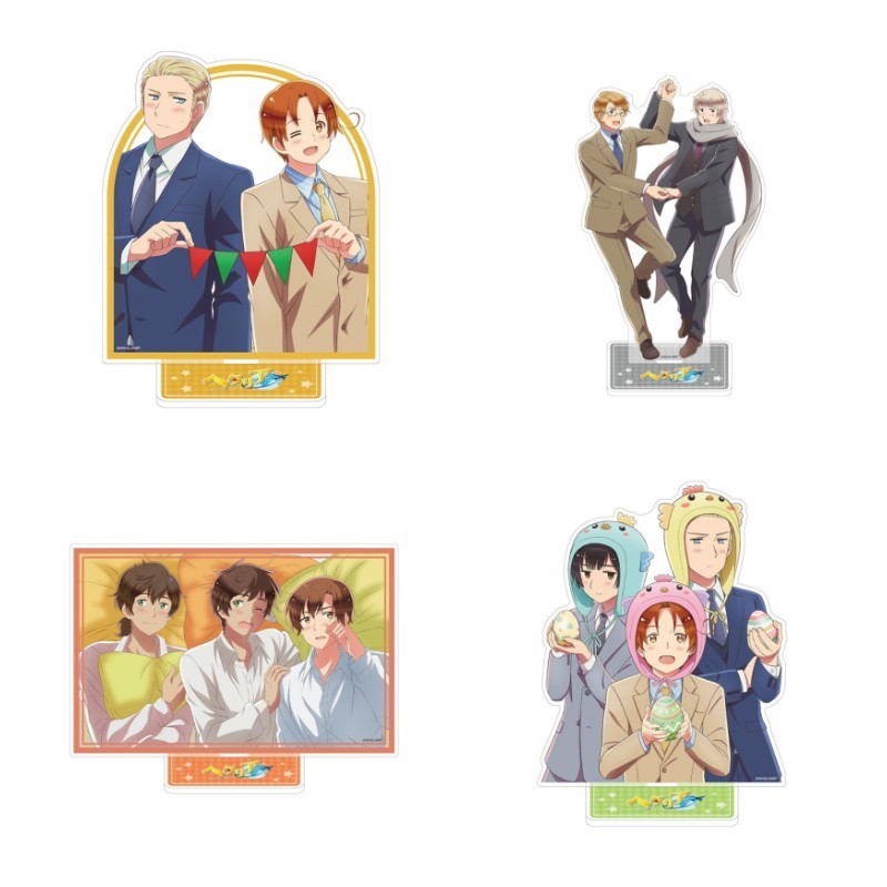 การ์ตูนญี่ปุ่น Hetalia: แกนพลังงานอะนิเมะรูป Fedicao Vargas Ludwig Ivan Braginsky อะคริลิคขาตั้งตัวอักษร Ludwig