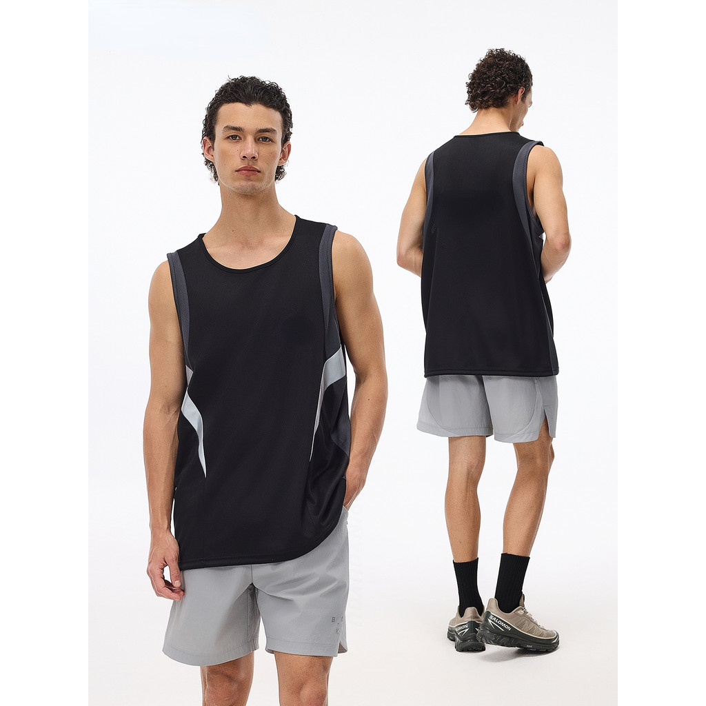HANLU Mens Quick-Drying Sports Vest Running Workout Training Clothes