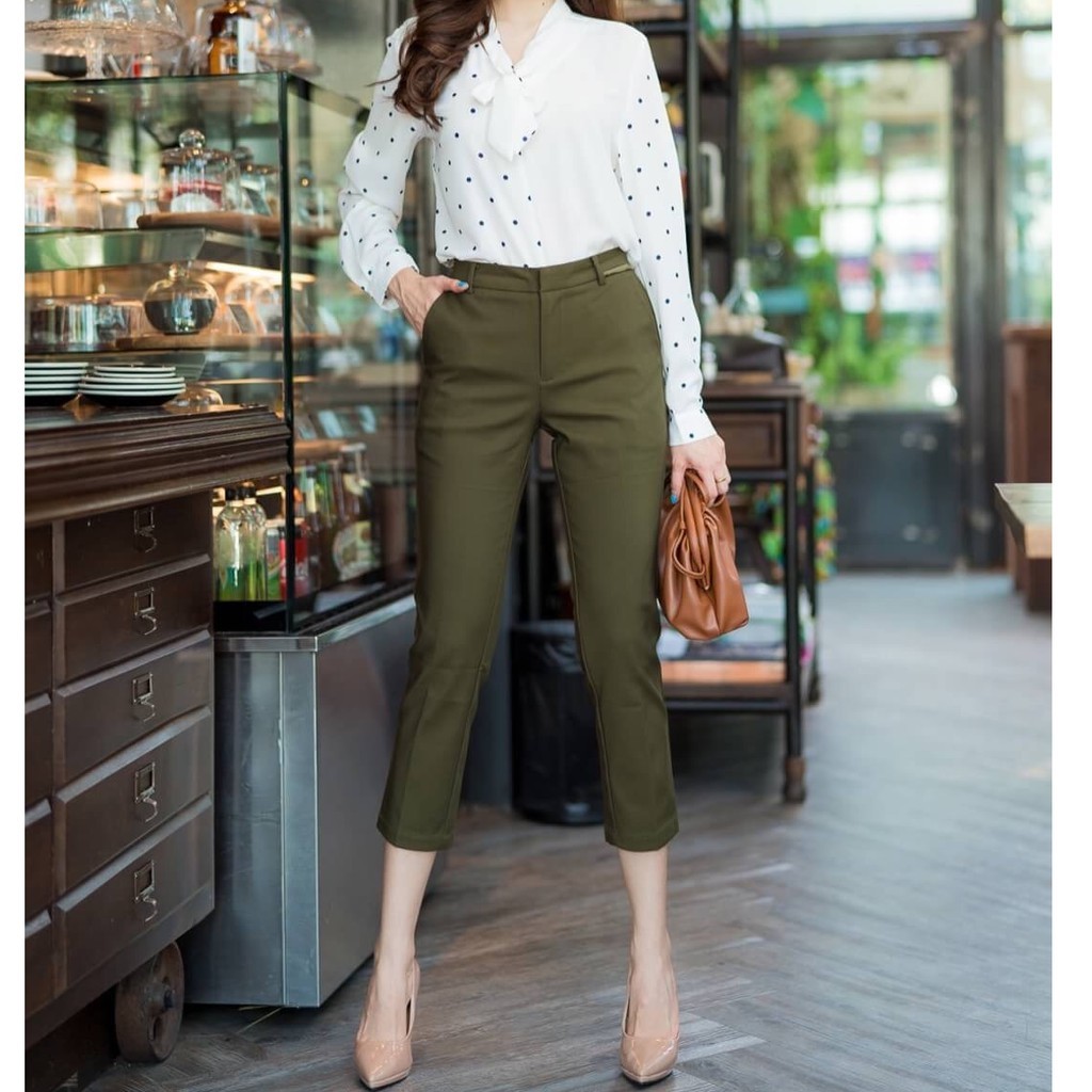 กางเกง7ส่วน No.6066 Maristar ผ้ายืดSpandex