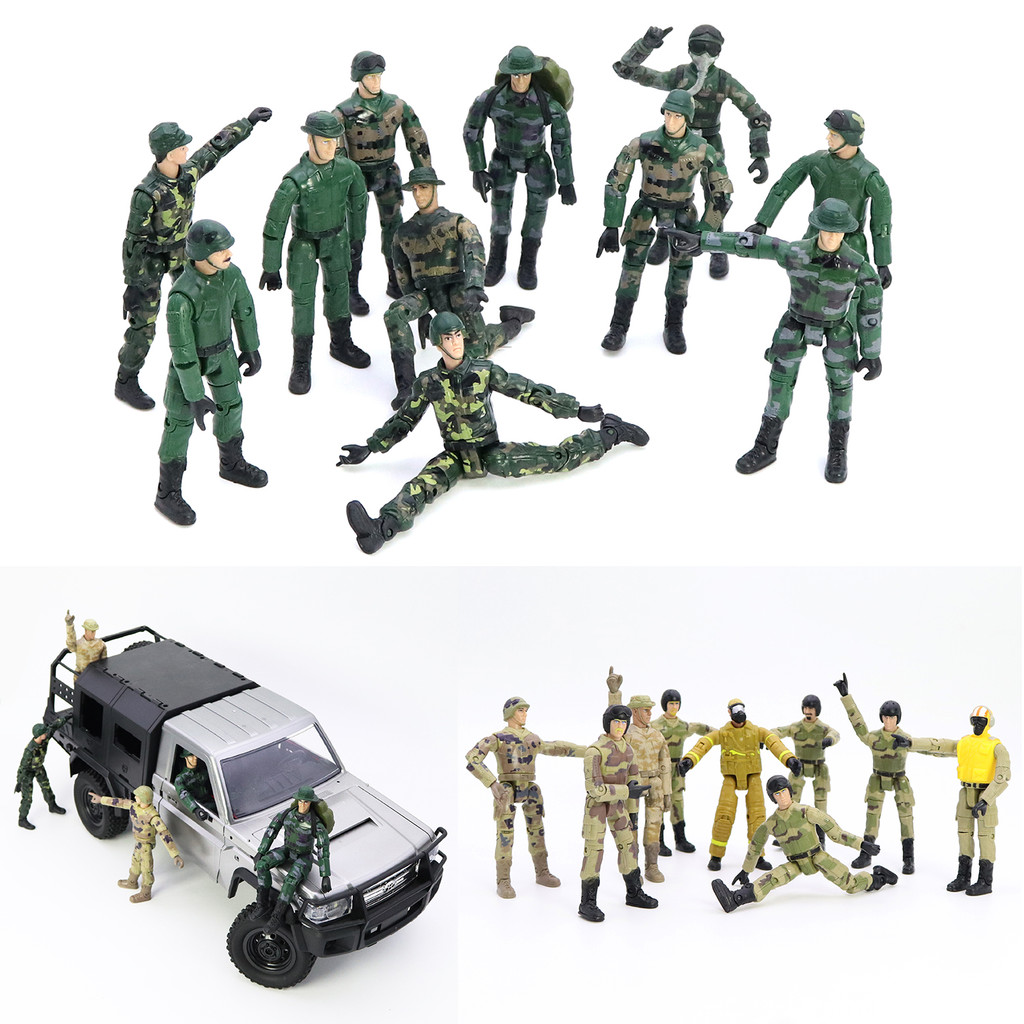 1PCS 3.75 "Action Figure Scale โรงรถไดร์เวอร์ตุ๊กตาสําหรับ RC รถ MN82 MN99S MN D90 D99S WPL C14 C24 JJRC สีสุ่ม