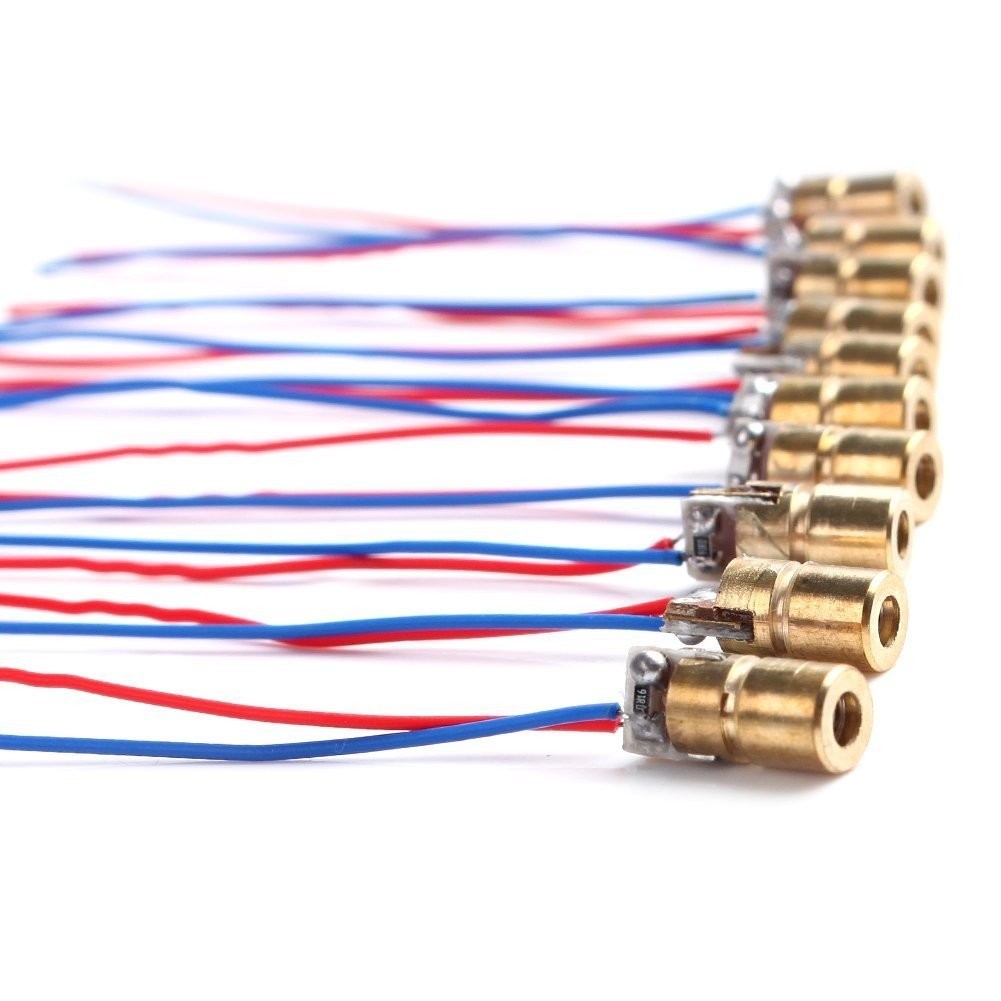 ปรับเส้นผ่านศูนย์กลางภายนอกเลเซอร์ทองแดงหัว j85V โมดูลสีแดงเลเซอร์ไดโอดเลเซอร์หลอด Dot หัวเลเซอร์ 6M