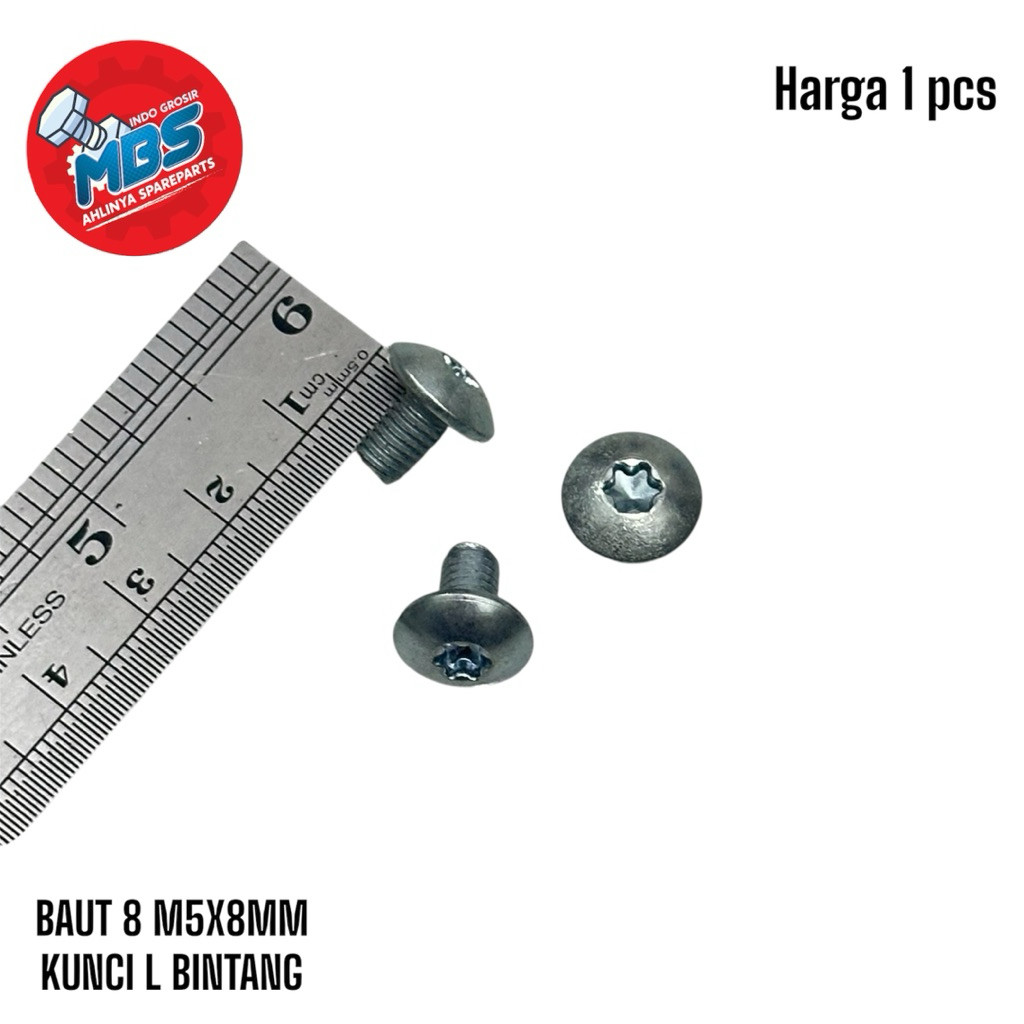8 M5x8 BOLT ORIGINAL STAR L KEY 0.8ซม