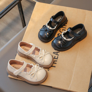 สาวเจ้าหญิงรองเท้าหนังโบว์โบว์หวานเด็กลูกไม้แฟลตแมรี่เจนรองเ…