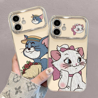 เคสไอโฟน เคสโทรศัพท์ลายคู่รัก สำหรับ IPhone 11 15 16 13 12 14 Pro Max XR XS Max 15 Plus เคส IPhone เคสไอโฟน 13 11 16 15