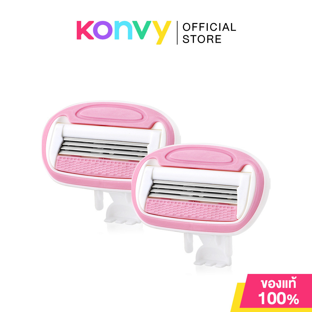 Oni 4 Blades Smooth Razor Refill [2pcs] หัวเปลี่ยนมีดโกนโอนิ 4 ใบมีด 2 ชิ้น โกนเกลี้ยง เรียบลื่น อ่อนโยน.
