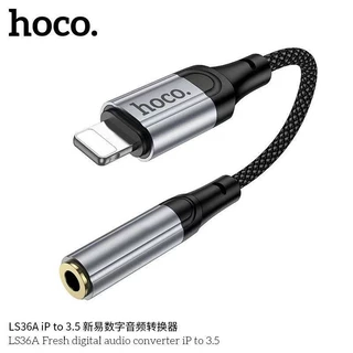 HOCO LS36 หัวแปลงหูฟัง Type-C & USB & iOS เป็น Aux 3.5mm รองรับ i15 / Pad ฟังเพลง คุยโทรศัพท์ได้ Audio Converter hc5