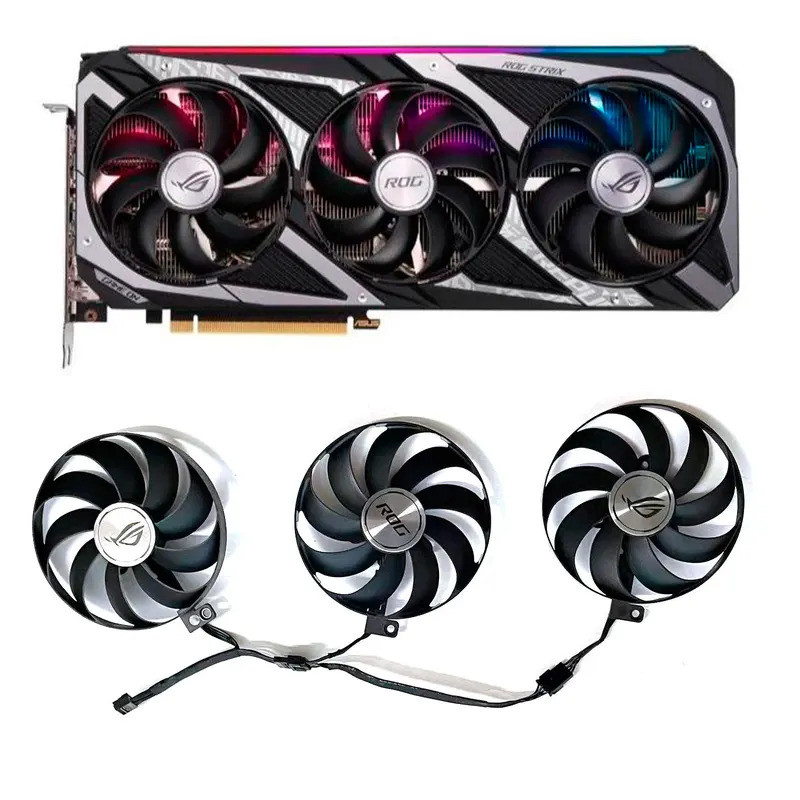ใหม่เอี่ยม 90MM 7PIN T129215SU CF9010U12S CF9010U12D RTX3050 3060 พัดลม GPU สําหรับ ASUS ROG-STRAIX-