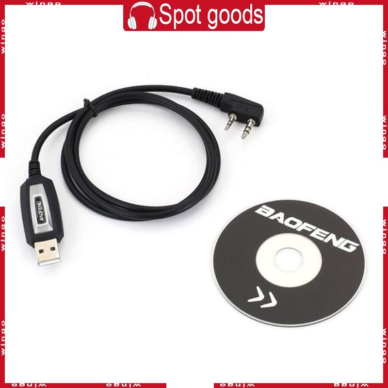 WIN สายการเขียนโปรแกรม USB สําหรับ UV-5R BF-888S Walkie