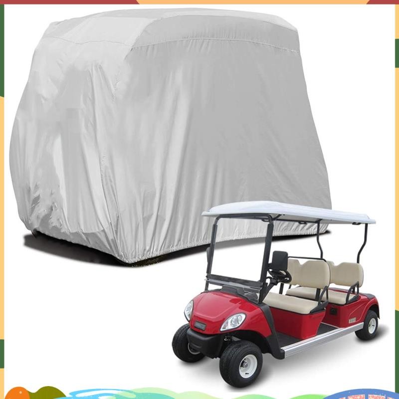 4 ฝาครอบรถกอล์ฟโดยสาร 210D Oxford กันน้ํากันฝุ่นหลังคา Rain Cover สําหรับ EZ GO, Club Car, Yamaha yo