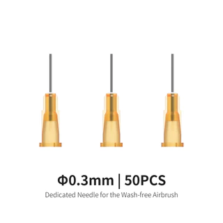 DSPIAE PT-AB Wash-Free Airbrush อุปกรณ์เสริม 50ml ขวดผสมสี 0.3 มม.0.5 มม.เฉพาะสเปรย์เข็ม Wash-Free Airbrush ชิ้นส่วนเครื่องมือ