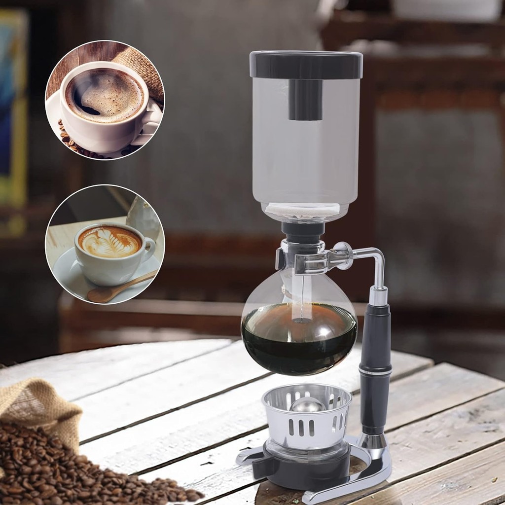 Eworld Syphon เครื่องชงกาแฟ Manual Brew หม้อสูญญากาศ 3 ถ้วย 360ml - JF33