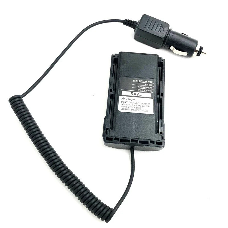 BP-232 DC 12V Eliminator Car Charger Adaptor BP232 สําหรับ ICOM IC-F4160 F4161 F4011 F43GT A14 IC-F2