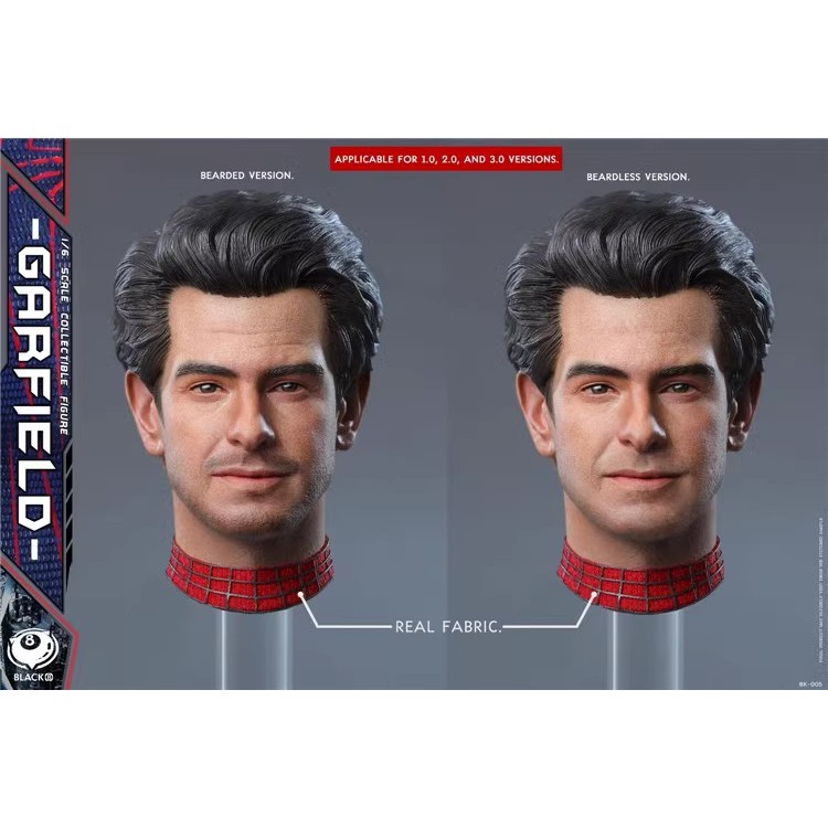 [ระดับไฮเอนด์] สต็อกพร้อม BLACK 8 STUDIO 1/6 Garfield Head Sculpture Spiderman BK-005 A/B รวม 2 เวอร