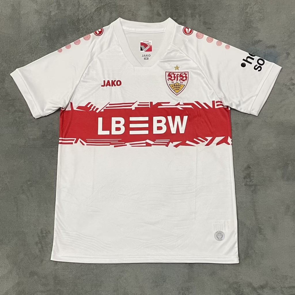 Fan Version 2025-26 VfB Stuttgart Home Jersey เสื้อฟุตบอลแขนสั้น