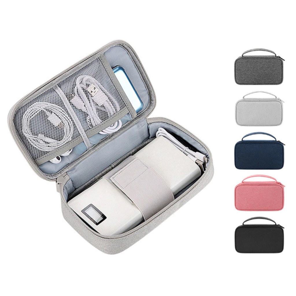 กระเป๋าเก็บสายชาร์จ กระเป๋าใส่แบตสำรองพกพา เคสสายชาร์จ แฟลชไดร์ฟ usb หูฟัง กันน้ำ