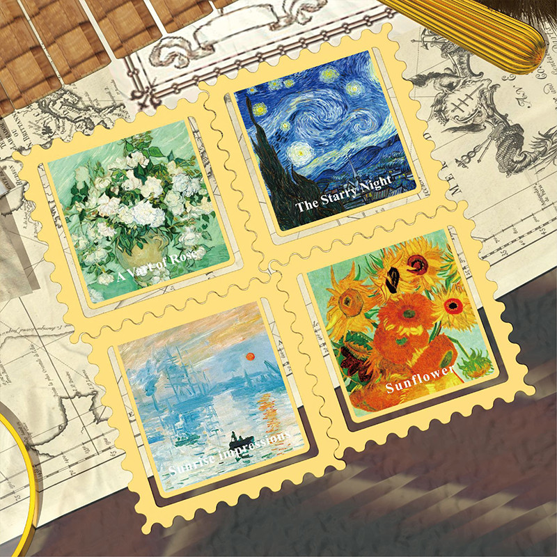 Retro สไตล์จีน Impressionist ภาพวาดสีน้ํามัน Pute กรอบโลหะบุ๊คมาร์ค Hollow รูปพิเศษบุ๊คมาร์คนักเรียนหน้าหนังสือ Binder