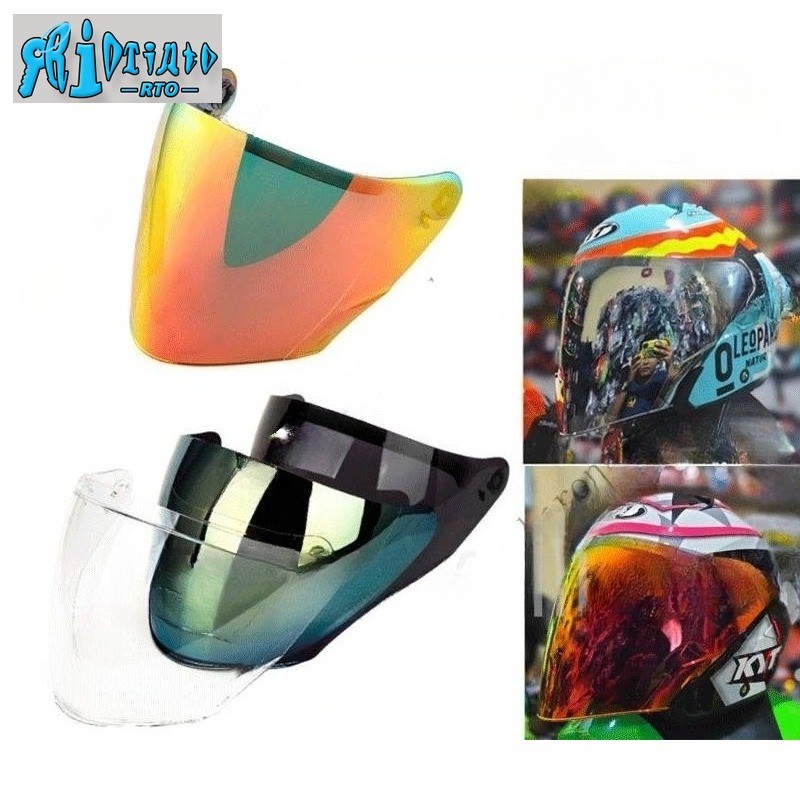 KYT Visor เลนส์ Fit สําหรับ KYT NFJ หมวกกันน็อค Visor เลนส์หมวกกันน็อคครึ่งหน้าเลนส์ Visor