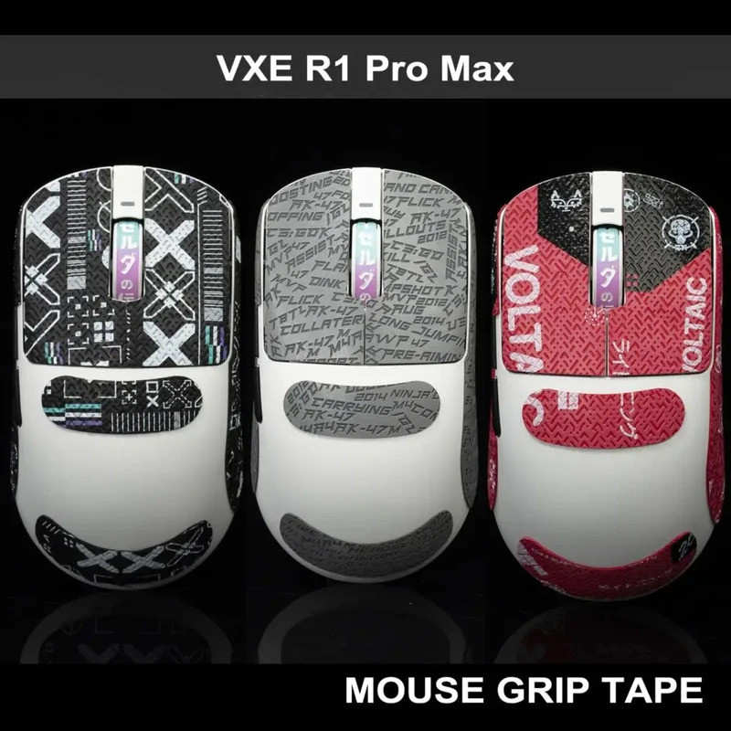 TBTL Mouse Grip เทปสําหรับ VXE R1/ Pro Max/VXE R1 SE สติกเกอร์ Lizard ดูดเหงื่อไม่ลื่น Pre Cut Grips