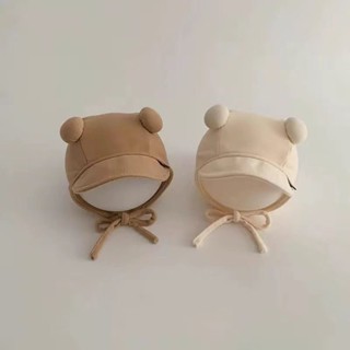 หมวกกันลมแบบเกาหลีสำหรับทารก 0-18 เดือน กันลมได้ดี มีปล่องปร…