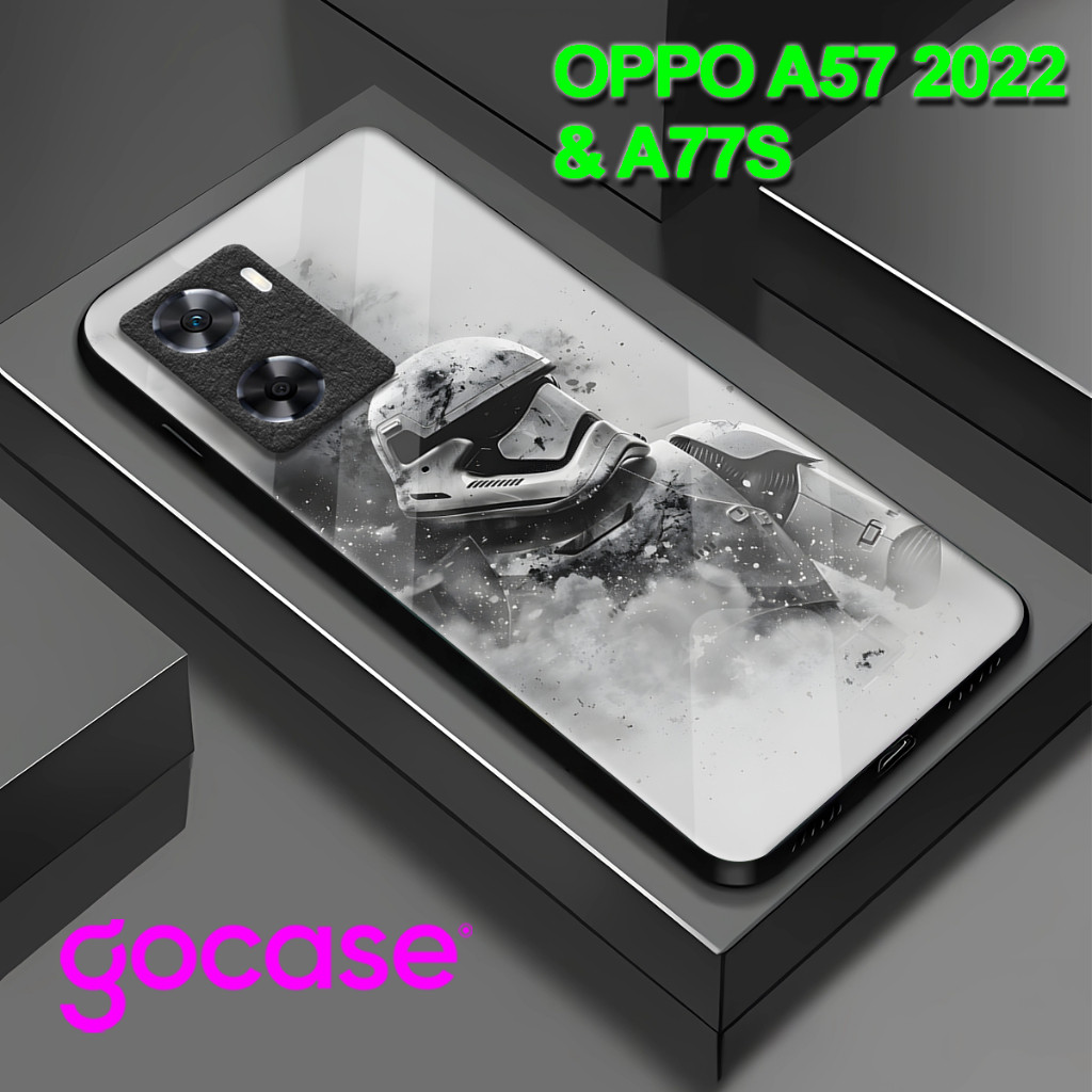 HP (KL 2) GLOSSY สําหรับ OPPO A57 2022/A77S A77 l อะนิเมะ motif กรณี l บทคัดย่อ l น่ารัก l Gamers l 