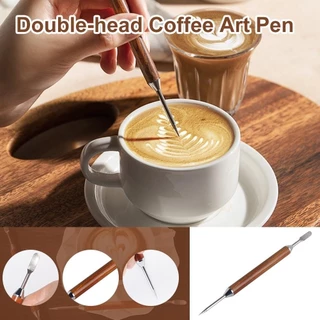 1 แถม 1เข็มลาเต้ เข็มลาเต้อาร์ต เข็มตกแต่งหน้าลาเต้ เข็มแต่งหน้ากาแฟ เข็มแต่งหน้าฟองนม เข็มวาดลาเต้ Latte Art Needle Pen
