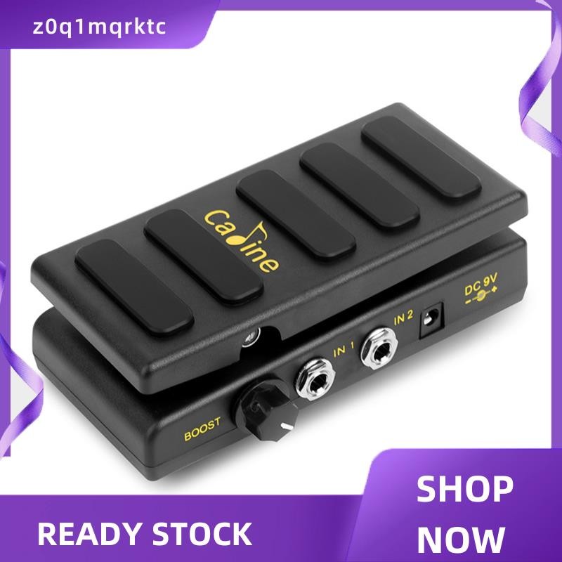 z0q1mqrktc CP-31P Volume Pedal พร้อม Boost Function Guitar Effect Pedal Vol Pedal Dual Channel DC 9V
