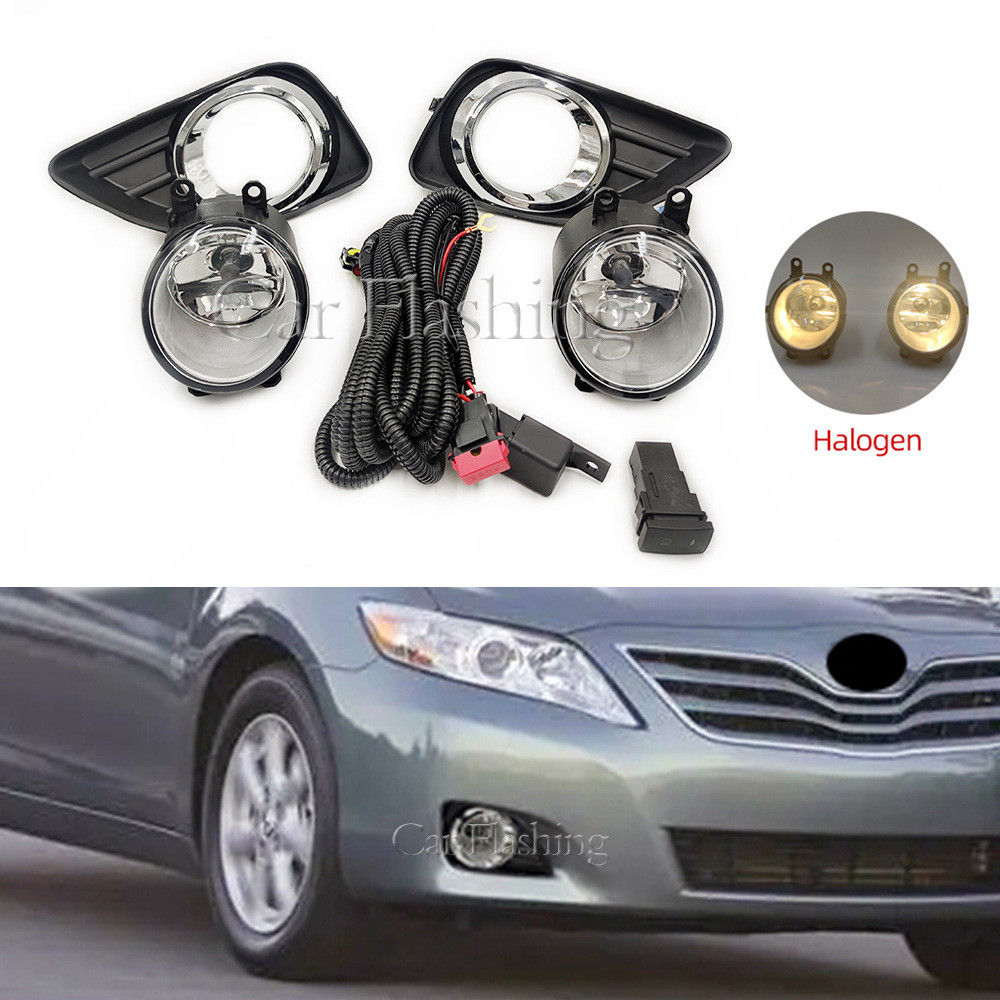 เหมาะสําหรับ Toyota 10-11 camry camry camry XV40 ไฟตัดหมอกด้านหน้าชุดหลอดไฟฮาโลเจน