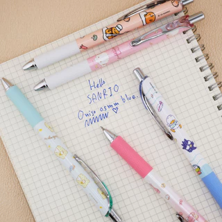 Oniso ปากกาเจล ลายSanrio ยางรองจับนุ่ม หมึกน้ำเงิน ขนาด0.5mm เปลียนไส้ได้ - สินค้าลิขสิทธิ์แท้