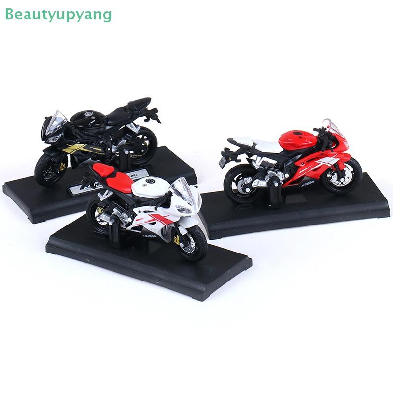 [Beautyupyang] 1:18 Yamaha YZF-R6 YZF R6 Blue MOTORCYCLE BIKE DIECAST MODEL TOY
