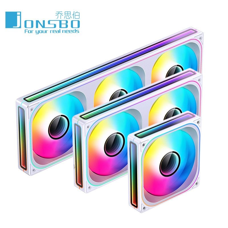 Qiao Sibo ZA120/240/360 Building Block พัดลม 12 ซม.เงียบ ARGB คอมพิวเตอร์ ZB360 Conjoined พัดลมแชสซี